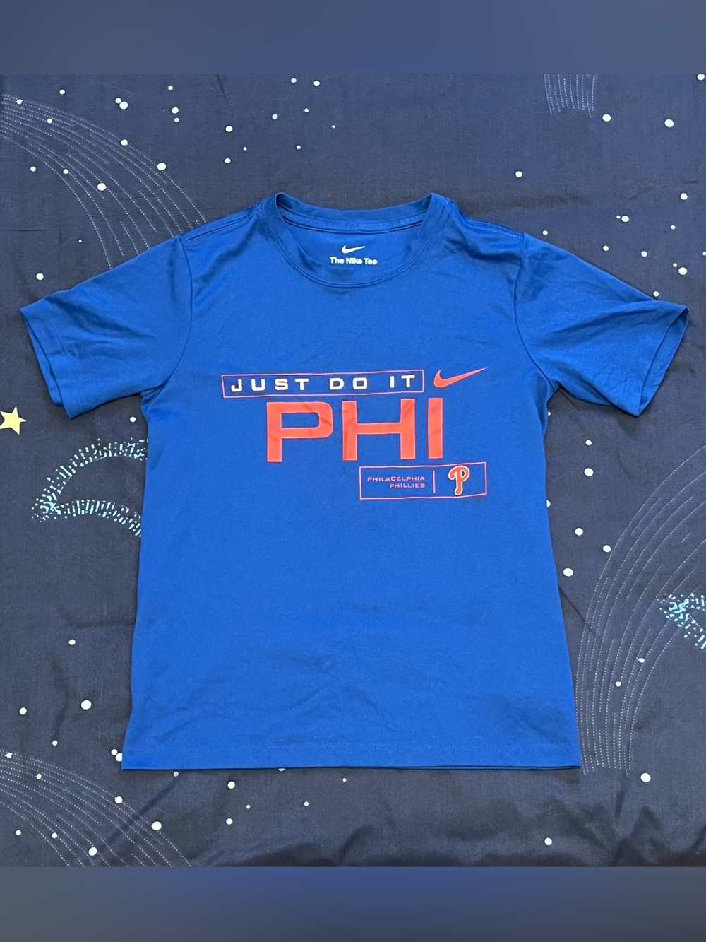 Kids Youth S(140-150cm)Dri-fit Nike Short Sleeve Phillies Shirt